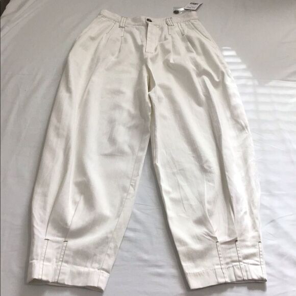 Free People Barcelona Oversized Cargo Balloon Pant New With Partial Tag Sz 10 - Picture 5 of 13